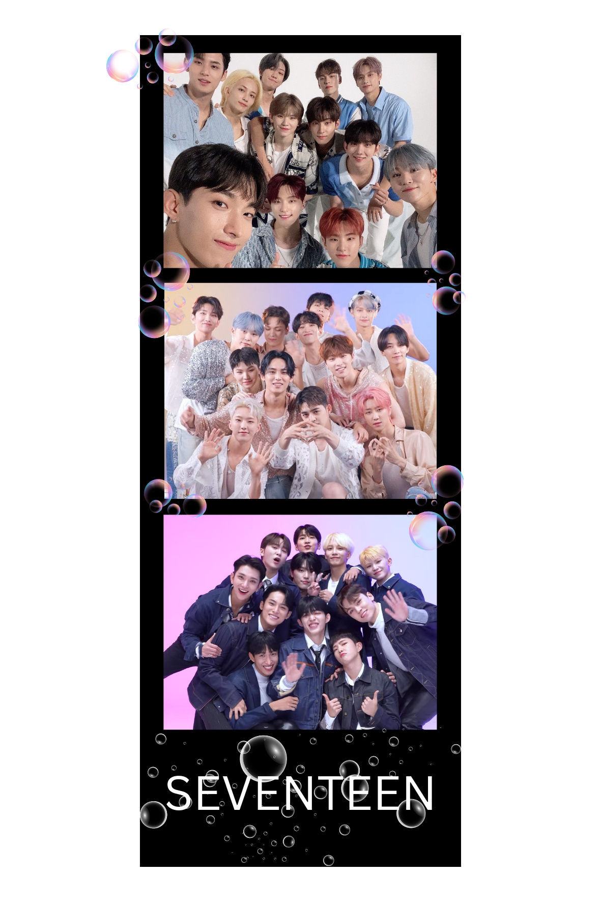 Polaroïd groupe Seventeen