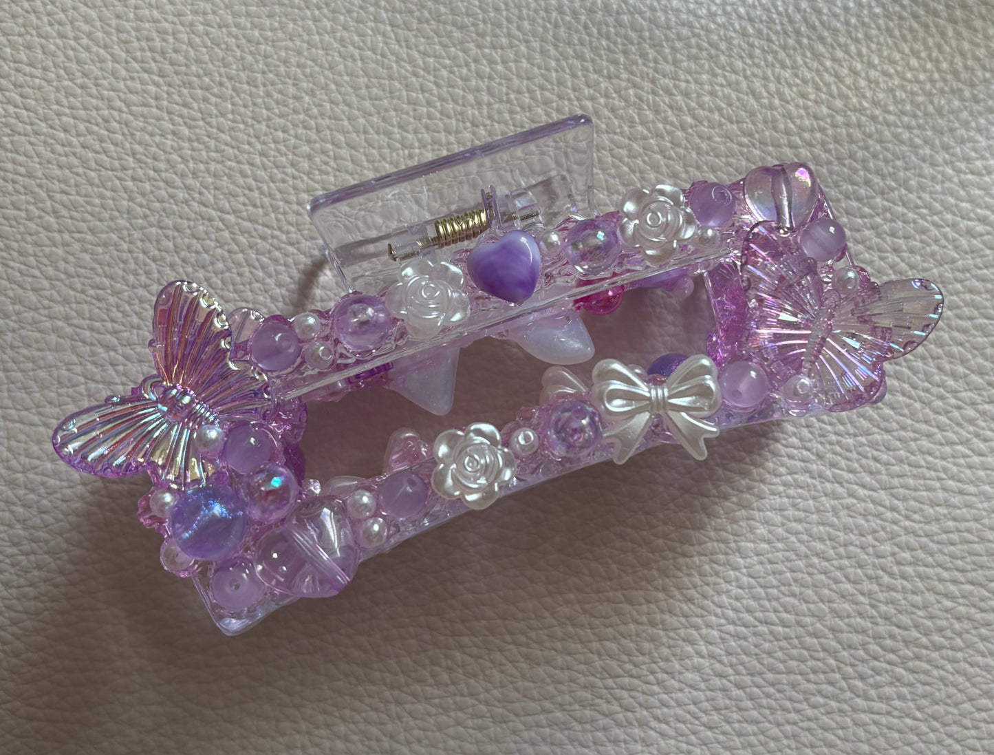 Pince a cheveux coquette violette -20%