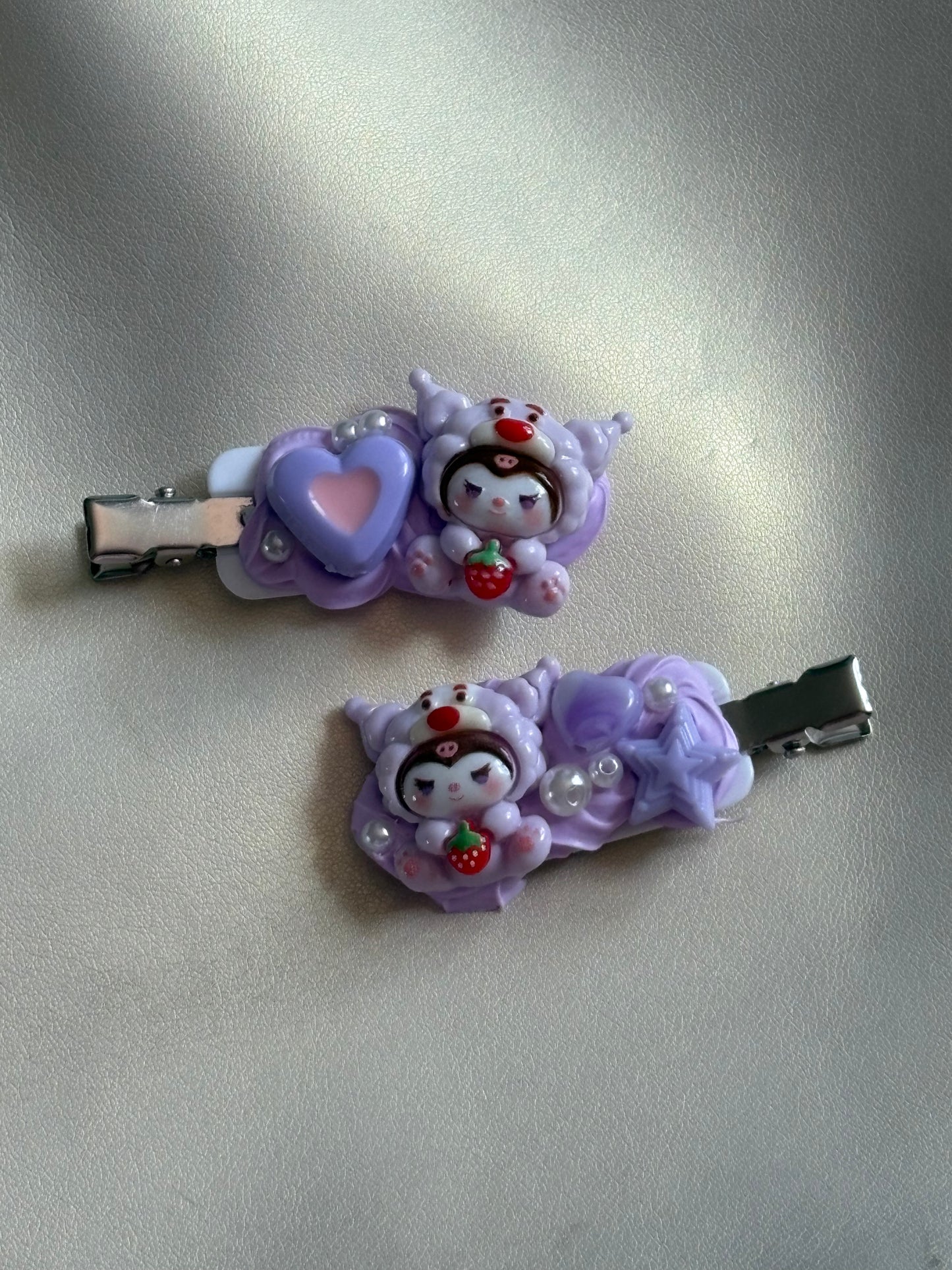 Barrette violette kuromi