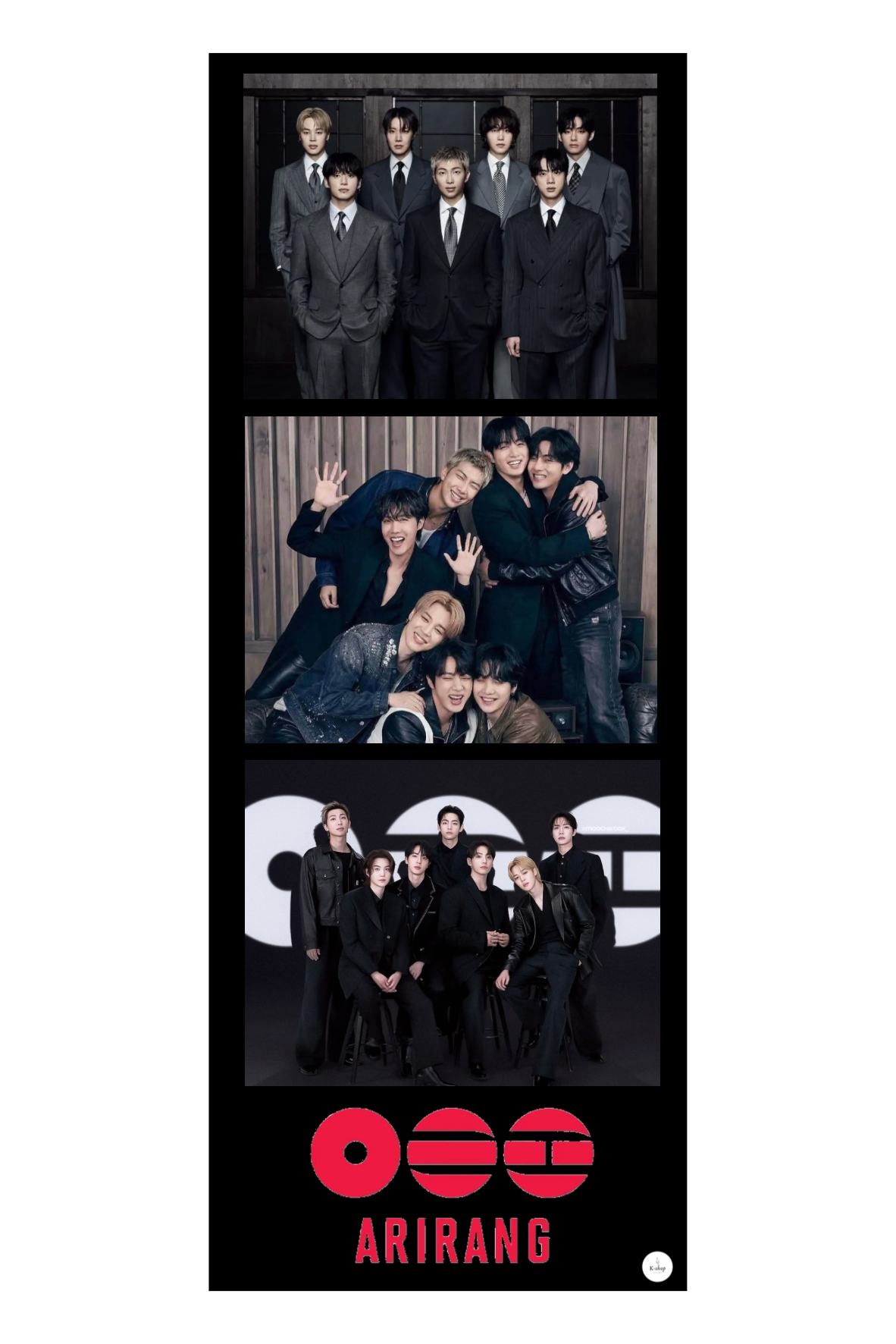 Polaroïd groupe BTS ARIRANG